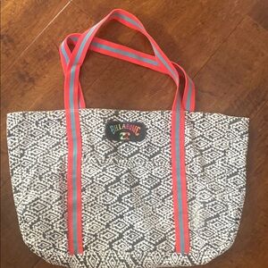 Billabong Reversible Tote Bag with Geometric Design